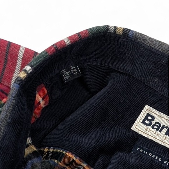 Barbour Castlebay Flannel Shirt Mens XL Tartan Plaid Tailored Fit Casual - Picture 5 of 10